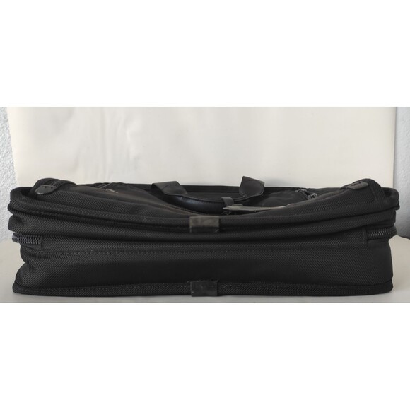 TUMI Alpha Black Nylon Expandable Laptop Briefcase Bag 3 Compartments 26132DH - Picture 4 of 16